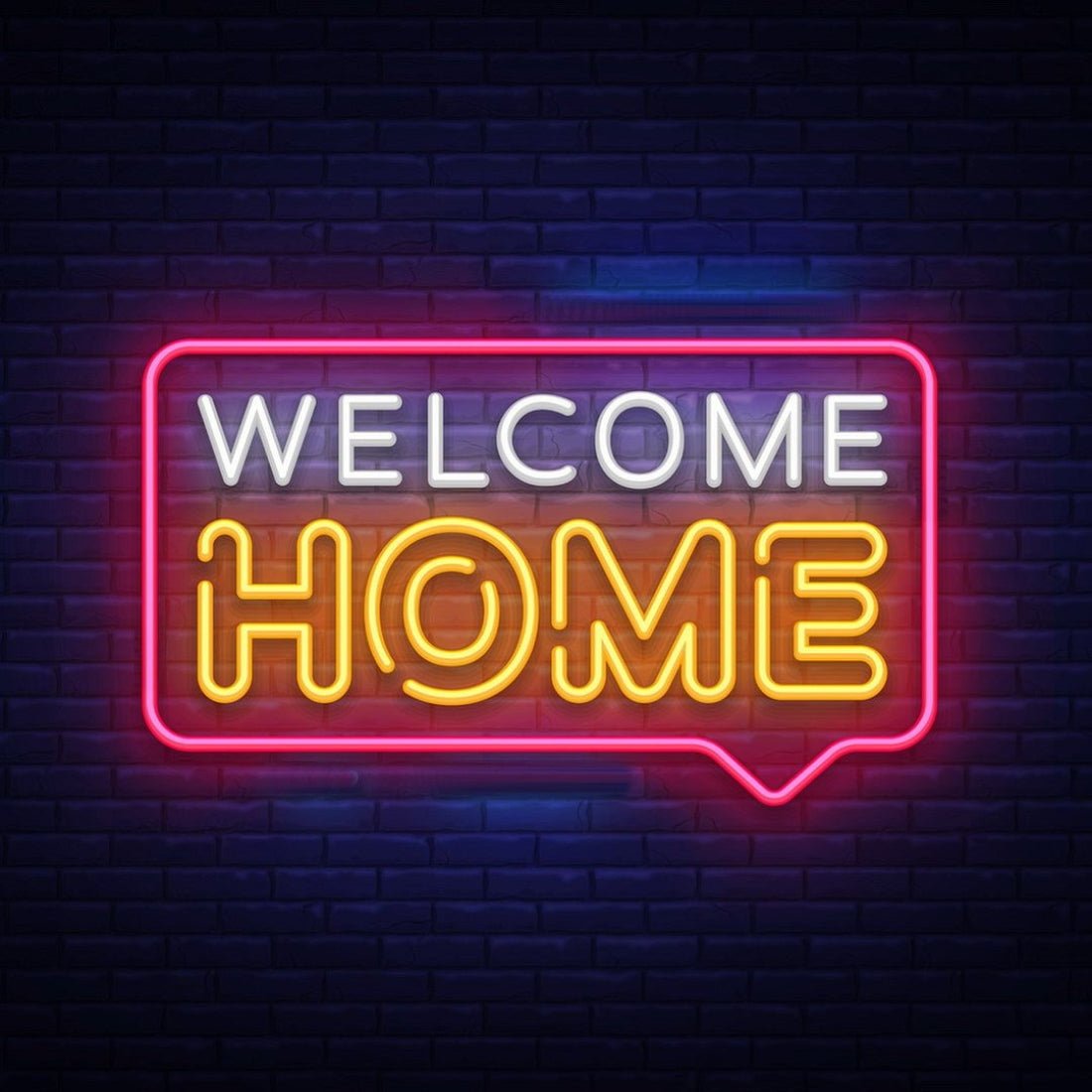 Welcome Home Text Led Sign Business Neon Sign - Shineneon