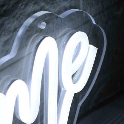 Welcome Home White Led Neon Sign Wall Art - Shineneon