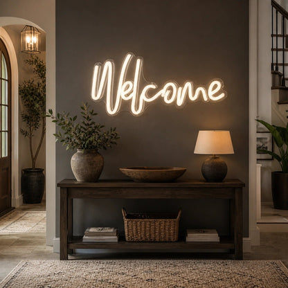 Welcome LED Neon Sign Garage Man Cave Neon Sign - Shineneon