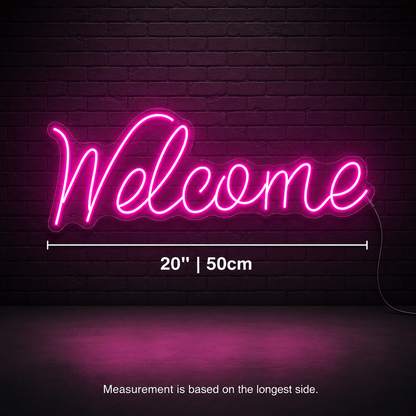 Welcome LED Neon Sign Home Decor - Shineneon