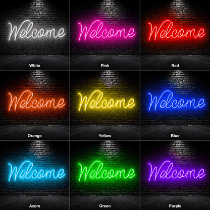 Welcome LED Neon Sign Home Decor - Shineneon