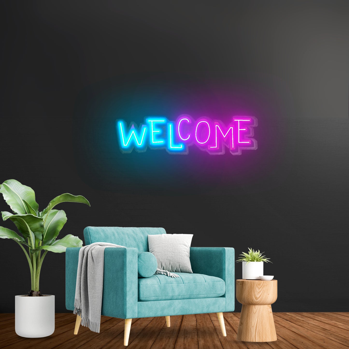 Welcome Led Neon Sign Light Custom Led Signs