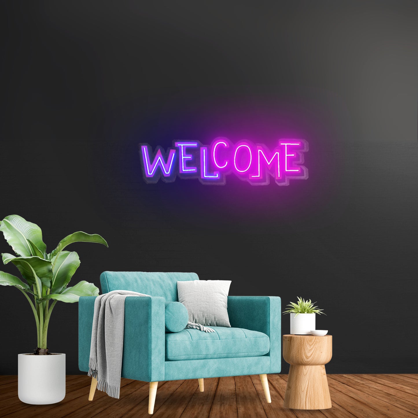 Welcome Led Neon Sign Light Custom Led Signs