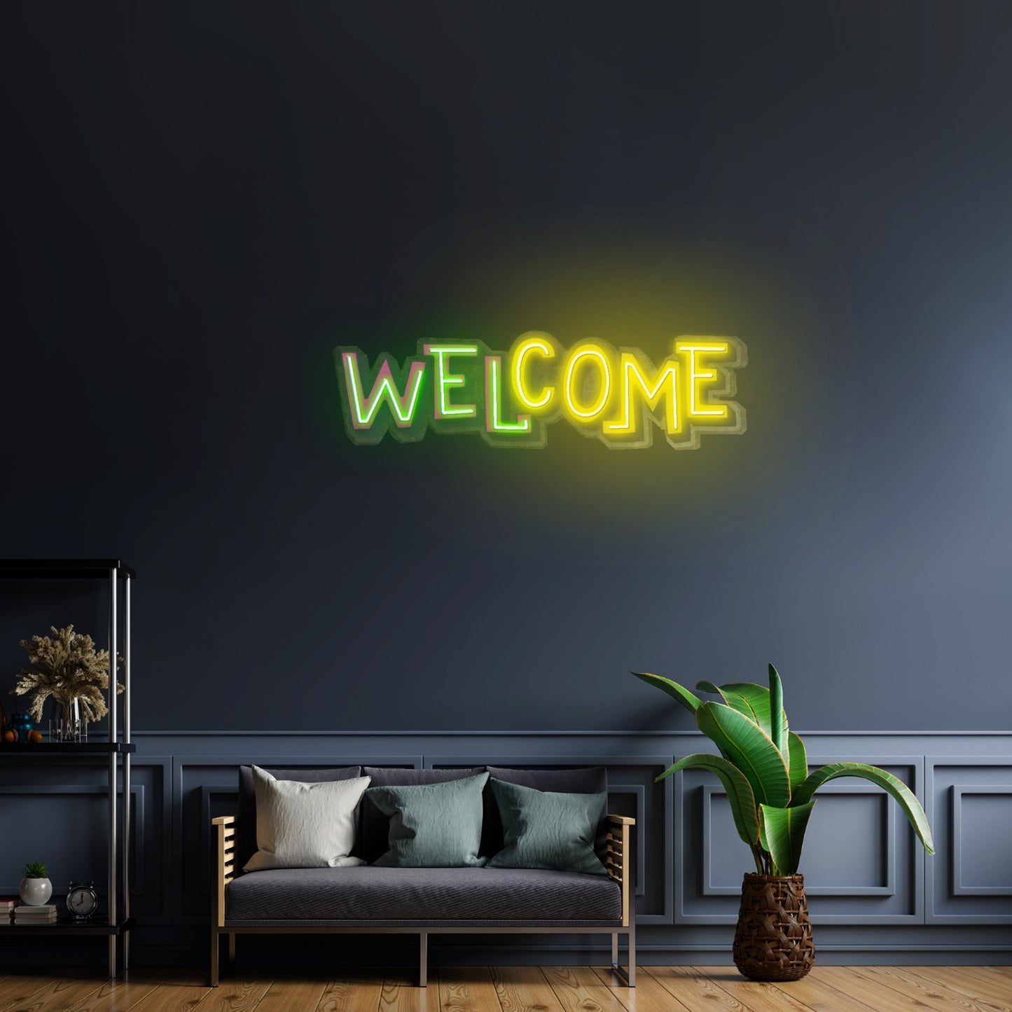 Welcome Led Neon Sign Light Custom Led Signs