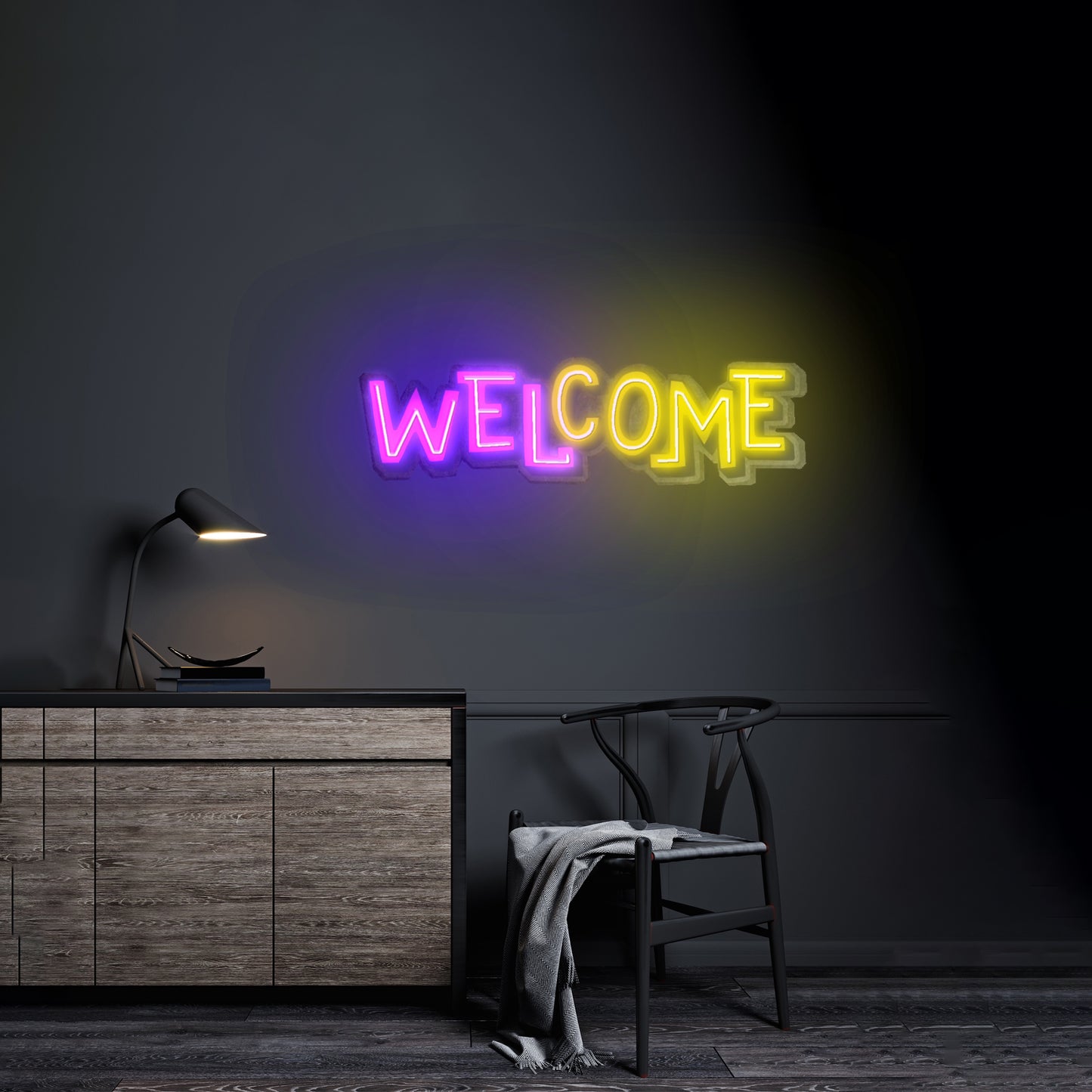 Welcome Led Neon Sign Light Custom Led Signs