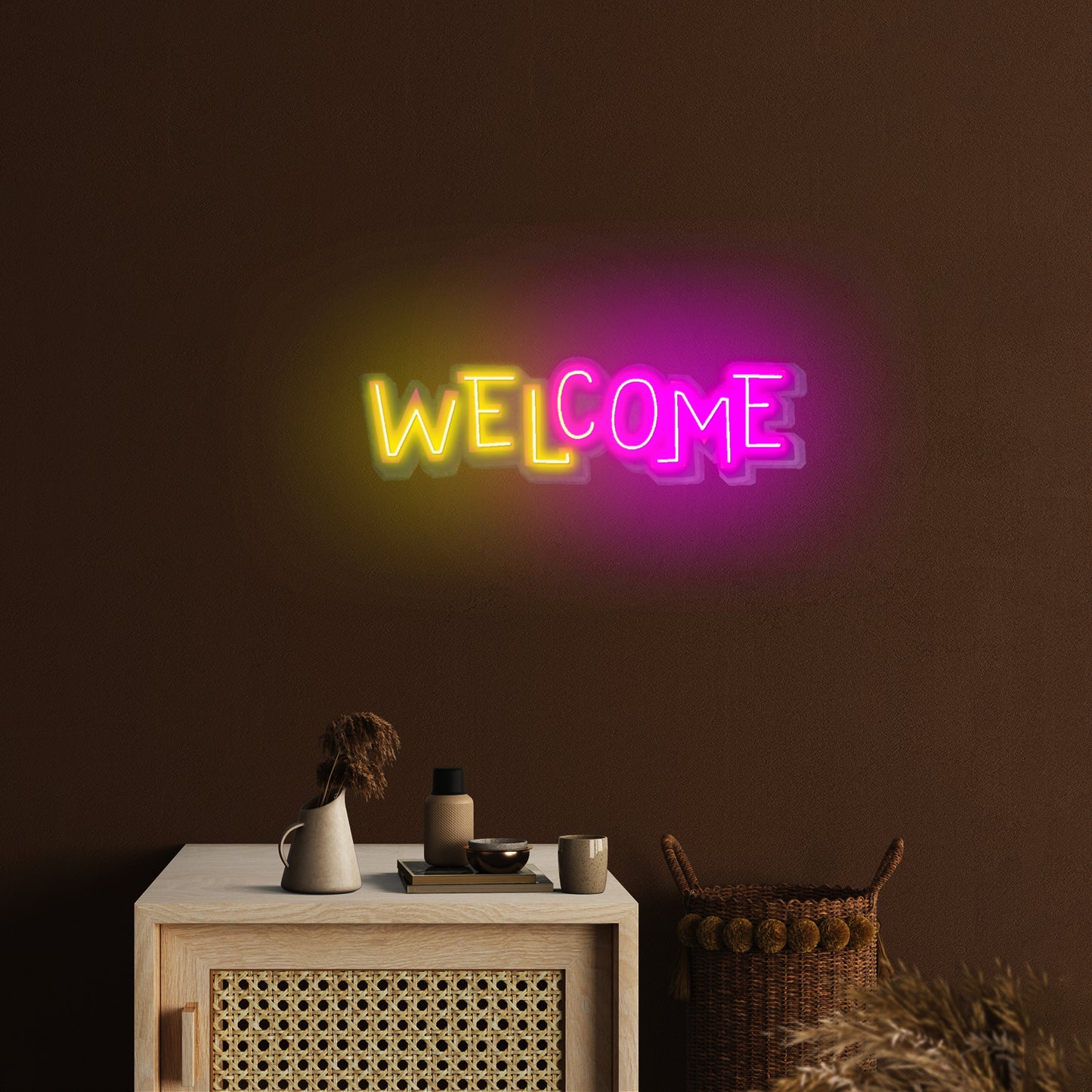 Welcome Led Neon Sign Light Custom Led Signs