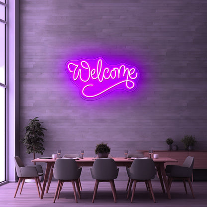 Welcome Neon Sign Room Decor Neon Bar Sign - Shineneon