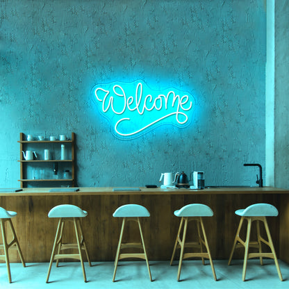 Welcome Neon Sign Room Decor Neon Bar Sign