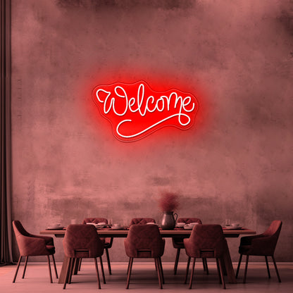 Welcome Neon Sign Room Decor Neon Bar Sign