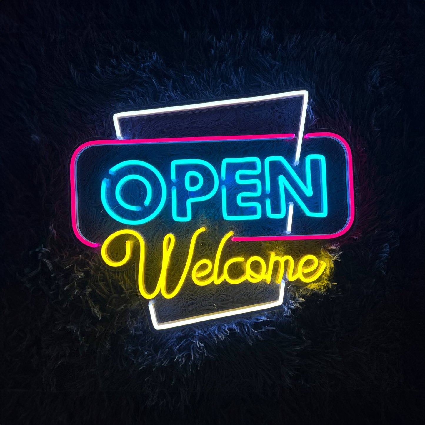 Welcome Open Led Sign Open Led Sign Wall Decor