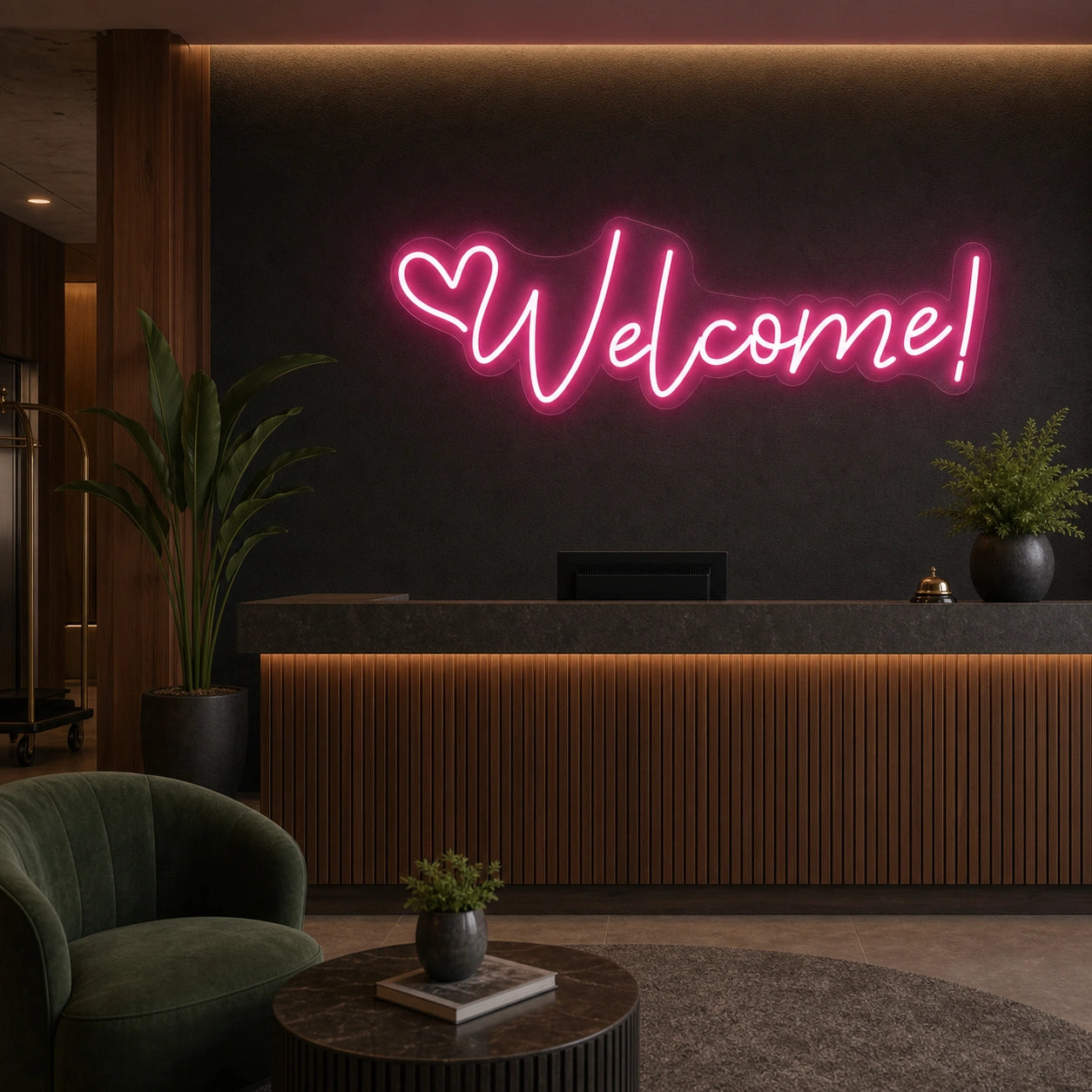 Welcome Room Decor LED Neon Sign size image