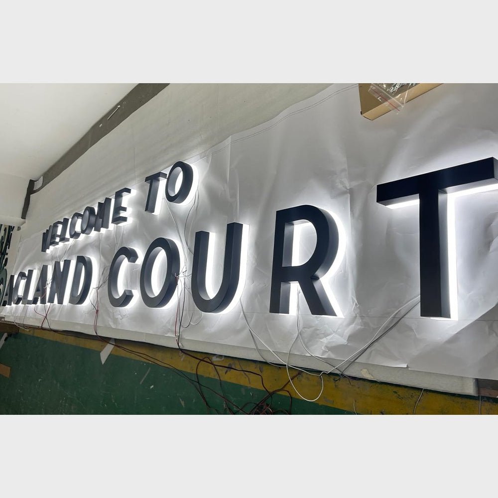 Welcome To Acland Court 3D Backlit Channel Letters Led Light Sign - Shineneon