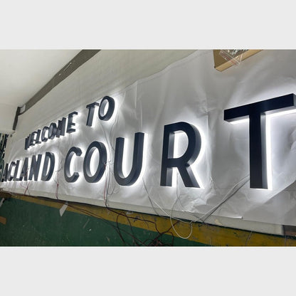 Welcome To Acland Court 3D Backlit Channel Letters Led Light Sign - Shineneon