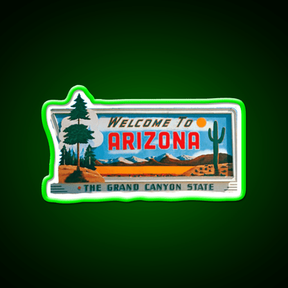 Welcome To Arizona Welcome Led Neon Sign Open Sign Home Art Rgb Color - Shineneon
