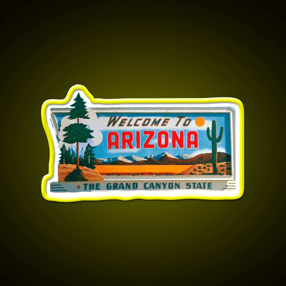 Welcome To Arizona Welcome Led Neon Sign Open Sign Home Art Rgb Color - Shineneon