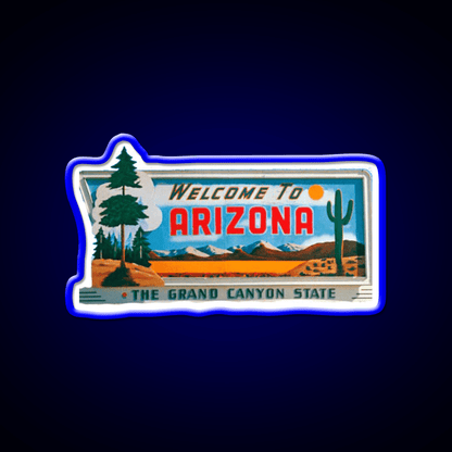 Welcome To Arizona Welcome Led Neon Sign Open Sign Home Art Rgb Color - Shineneon