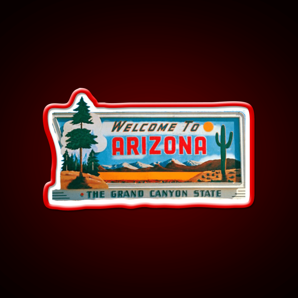 Welcome To Arizona Welcome Led Neon Sign Open Sign Home Art Rgb Color - Shineneon
