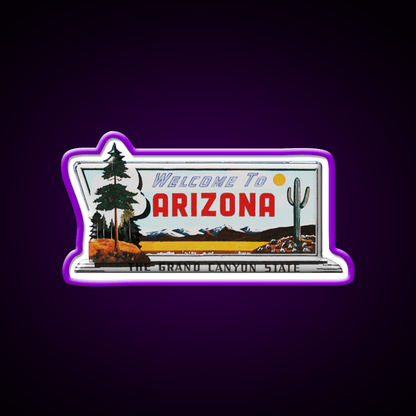 Welcome To Arizona Welcome Led Neon Sign Open Sign Rgb Color - Shineneon
