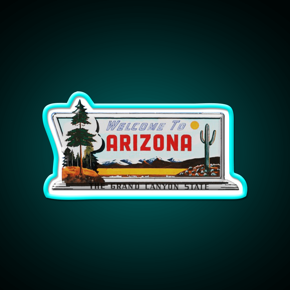 Welcome To Arizona Welcome Led Neon Sign Open Sign Rgb Color - Shineneon