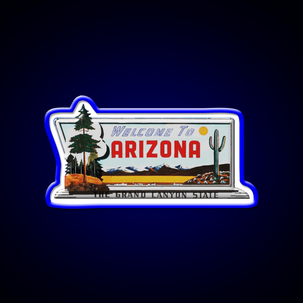 Welcome To Arizona Welcome Led Neon Sign Open Sign Rgb Color - Shineneon