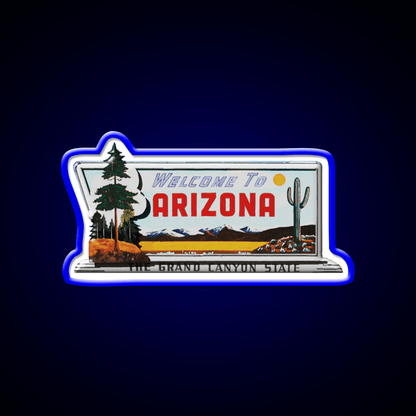 Welcome To Arizona Welcome Led Neon Sign Open Sign Rgb Color - Shineneon
