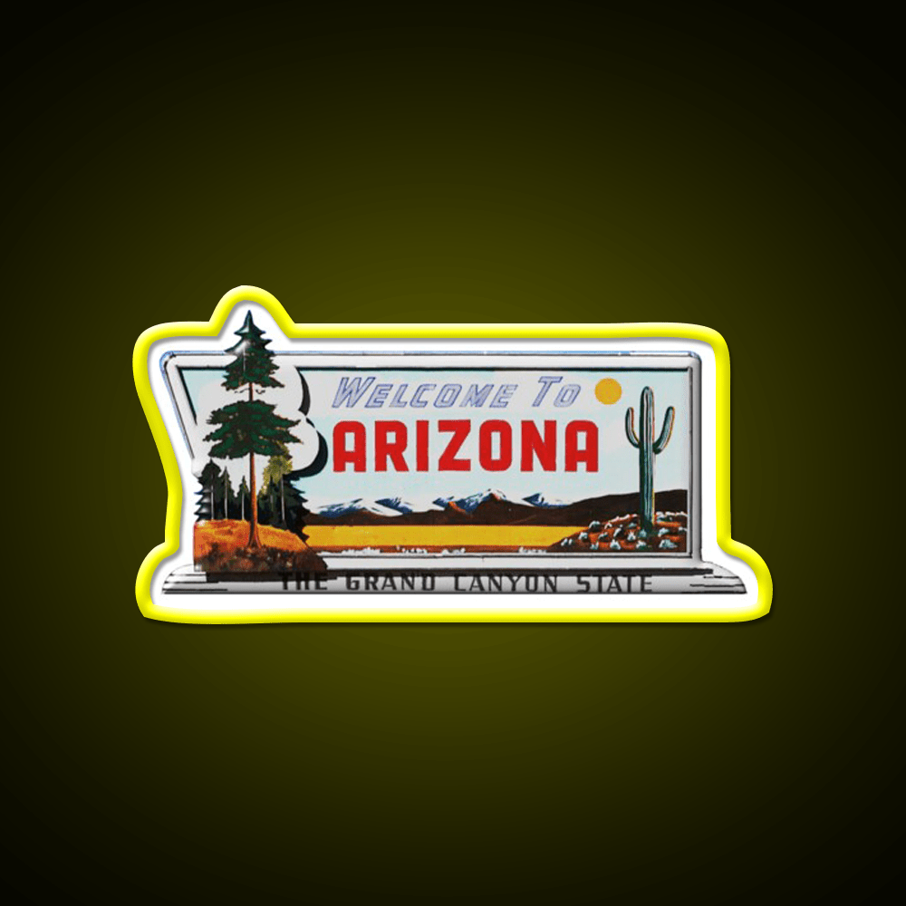 Welcome To Arizona Welcome Led Neon Sign Open Sign Rgb Color - Shineneon