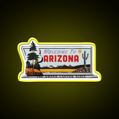 Welcome To Arizona Welcome Led Neon Sign Open Sign Rgb Color - Shineneon