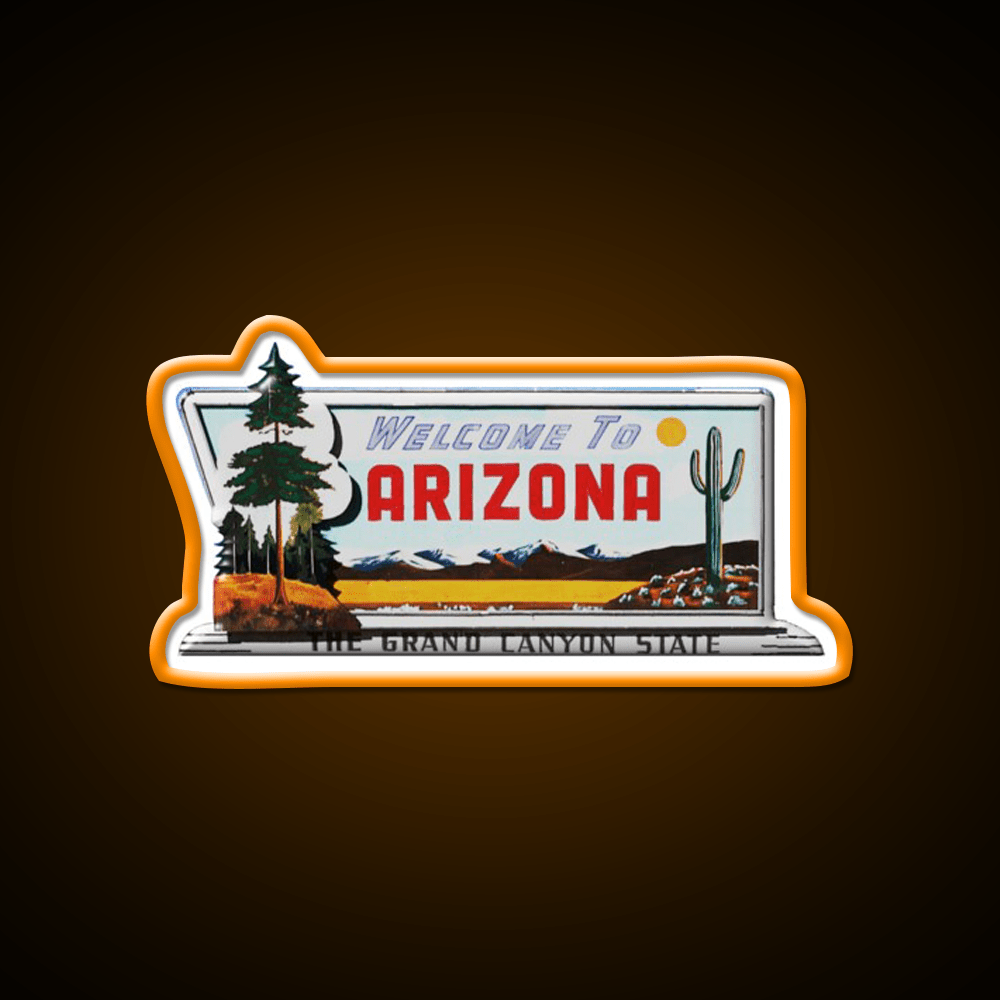Welcome To Arizona Welcome Led Neon Sign Open Sign Rgb Color - Shineneon
