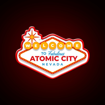 Welcome To Atomic City Welcome Led Neon Sign Open Sign Rgb Color - Shineneon