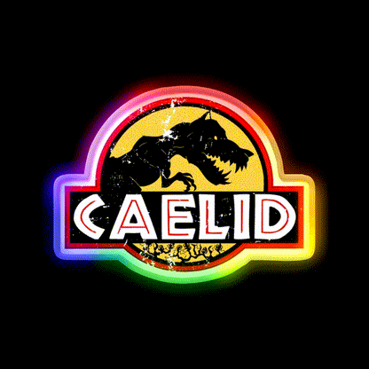 Welcome To Caelid Welcome Led Neon Sign Open Sign Rgb Color - LED neon sign close-up detail