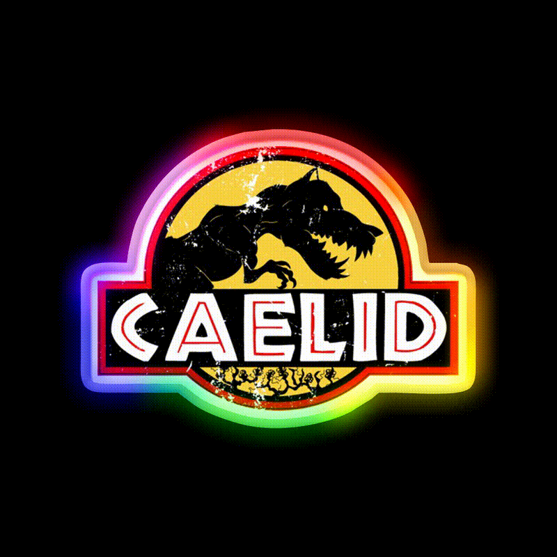 Welcome To Caelid Welcome Led Neon Sign Open Sign Rgb Color - LED neon sign close-up detail