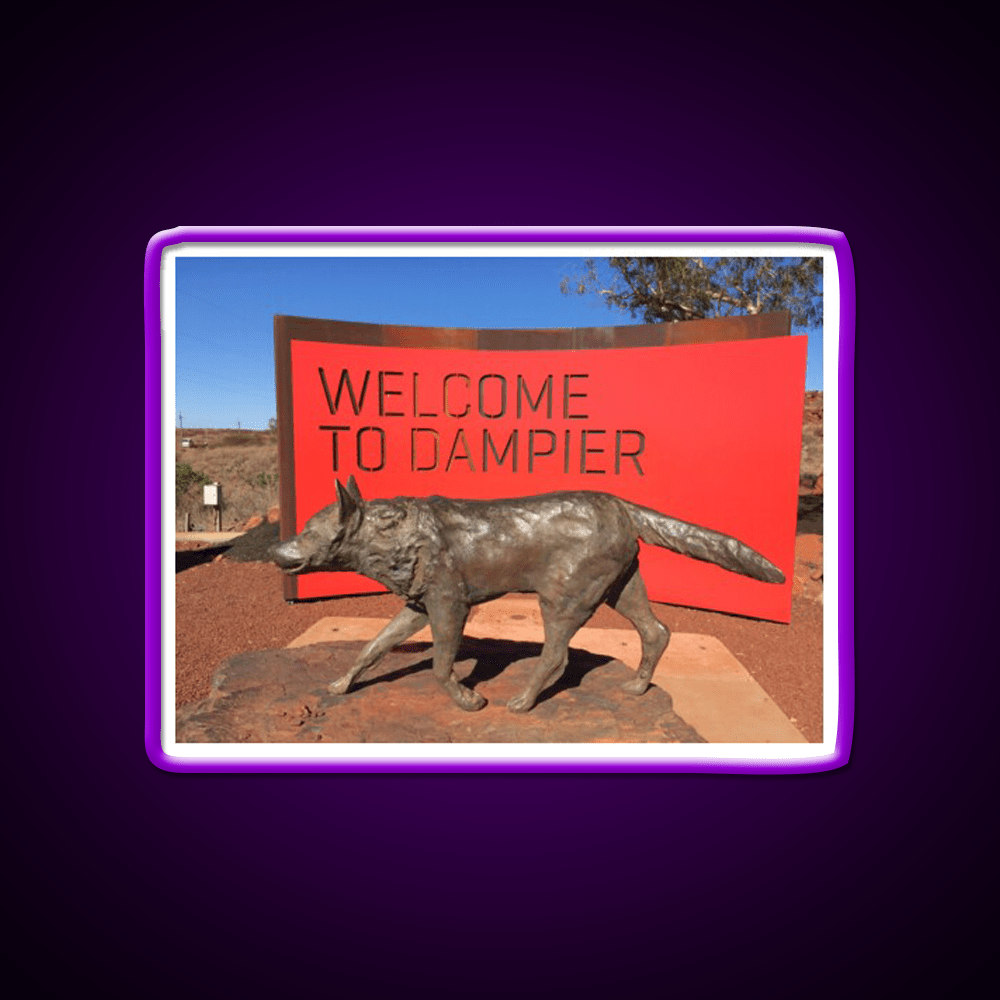 Welcome To Dampier Welcome Led Neon Sign Open Sign Rgb Color - Shineneon