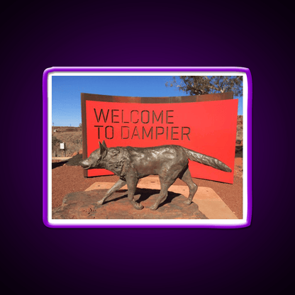 Welcome To Dampier Welcome Led Neon Sign Open Sign Rgb Color - Shineneon