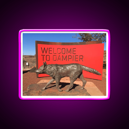 Welcome To Dampier Welcome Led Neon Sign Open Sign Rgb Color - Shineneon