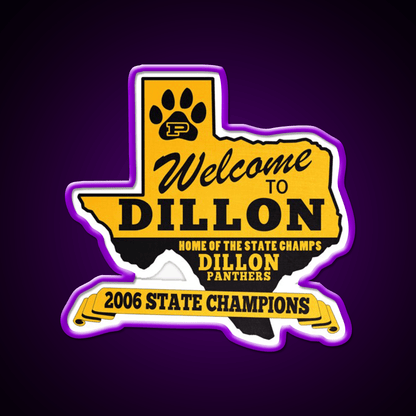 Welcome To Dillon Welcome Led Neon Sign Open Sign Rgb Color - Shineneon