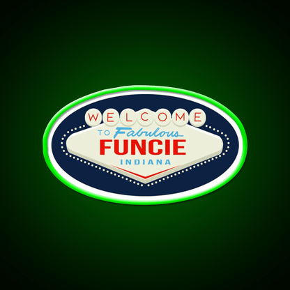 Welcome To Fabulous Funcie Indiana Welcome Led Neon Sign Open Sign Rgb Color - Shineneon