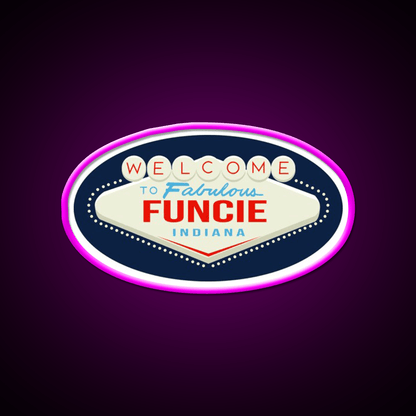 Welcome To Fabulous Funcie Indiana Welcome Led Neon Sign Open Sign Rgb Color - Shineneon