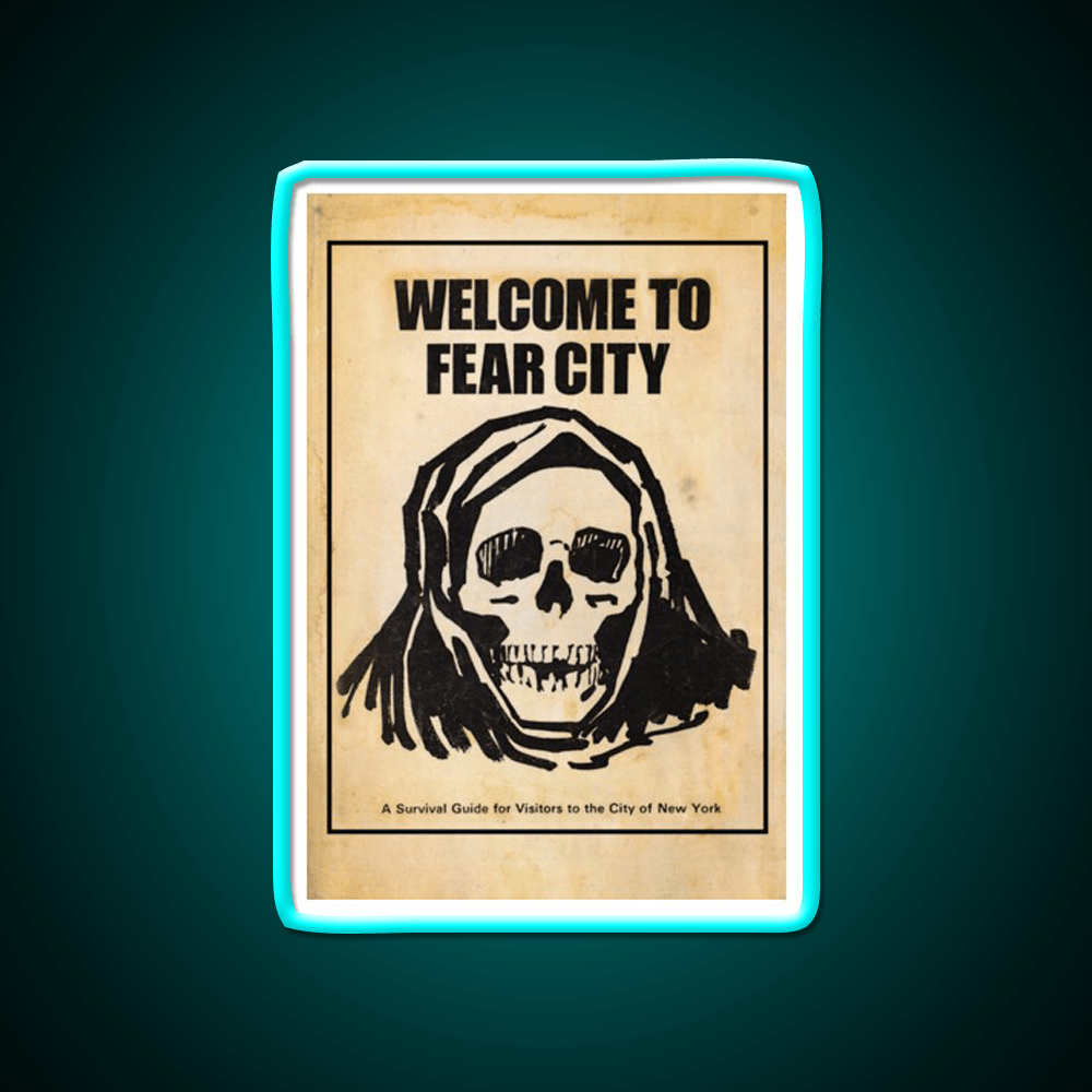 Welcome To Fear City Welcome Led Neon Sign Open Sign Rgb Color - Shineneon
