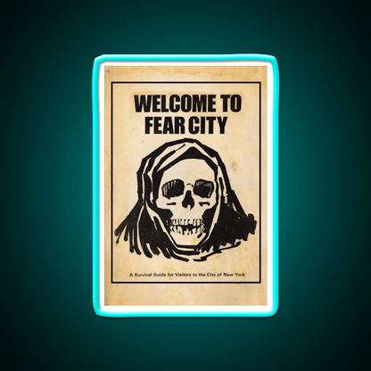 Welcome To Fear City Welcome Led Neon Sign Open Sign Rgb Color - Shineneon