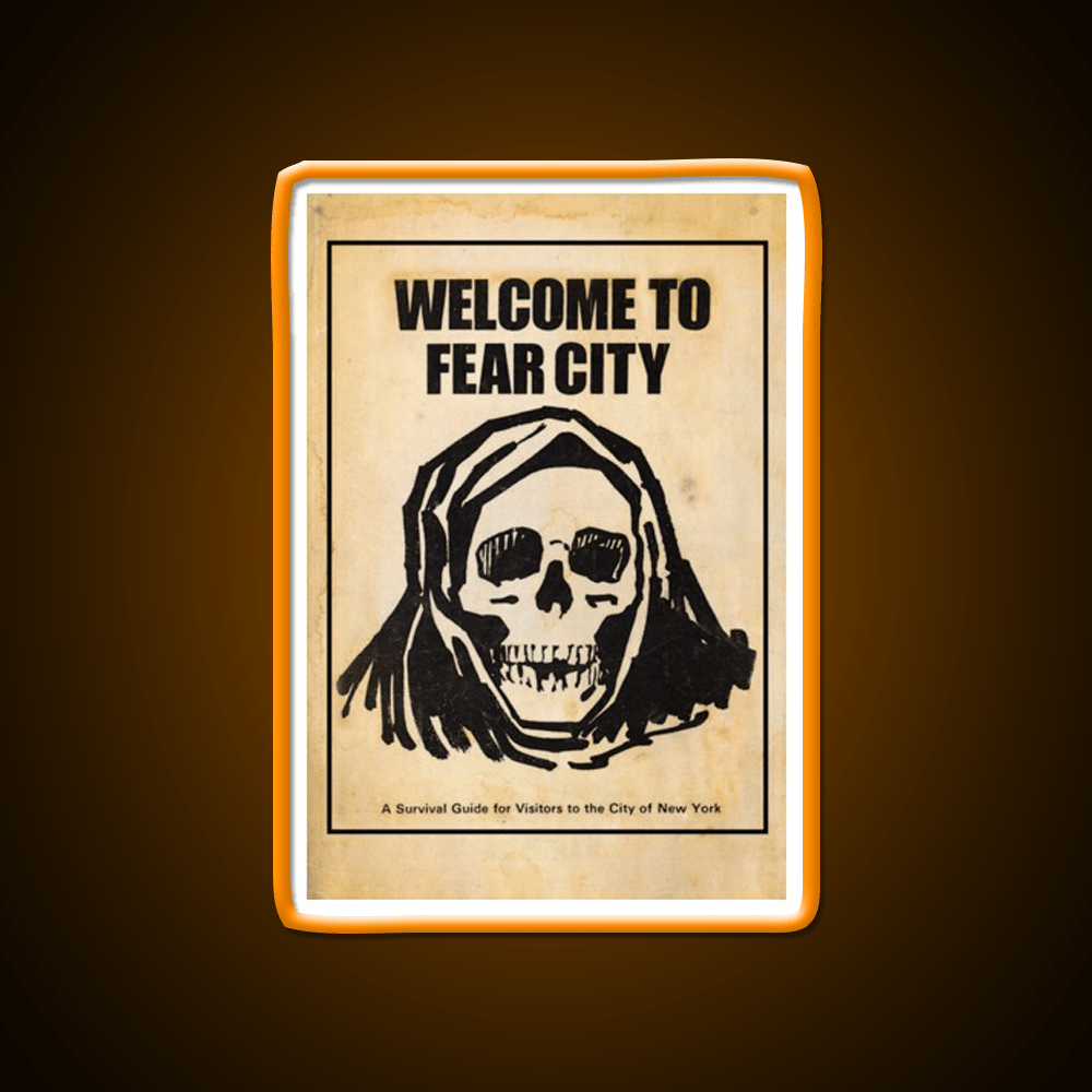 Welcome To Fear City Welcome Led Neon Sign Open Sign Rgb Color - Shineneon