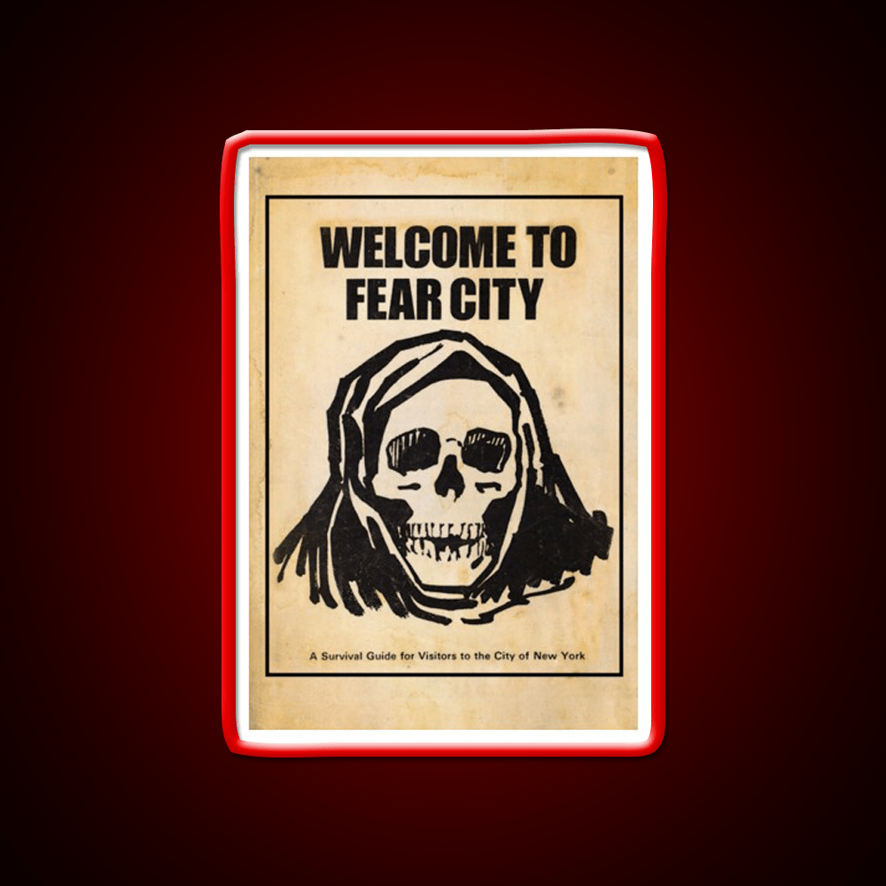 Welcome To Fear City Welcome Led Neon Sign Open Sign Rgb Color - Shineneon