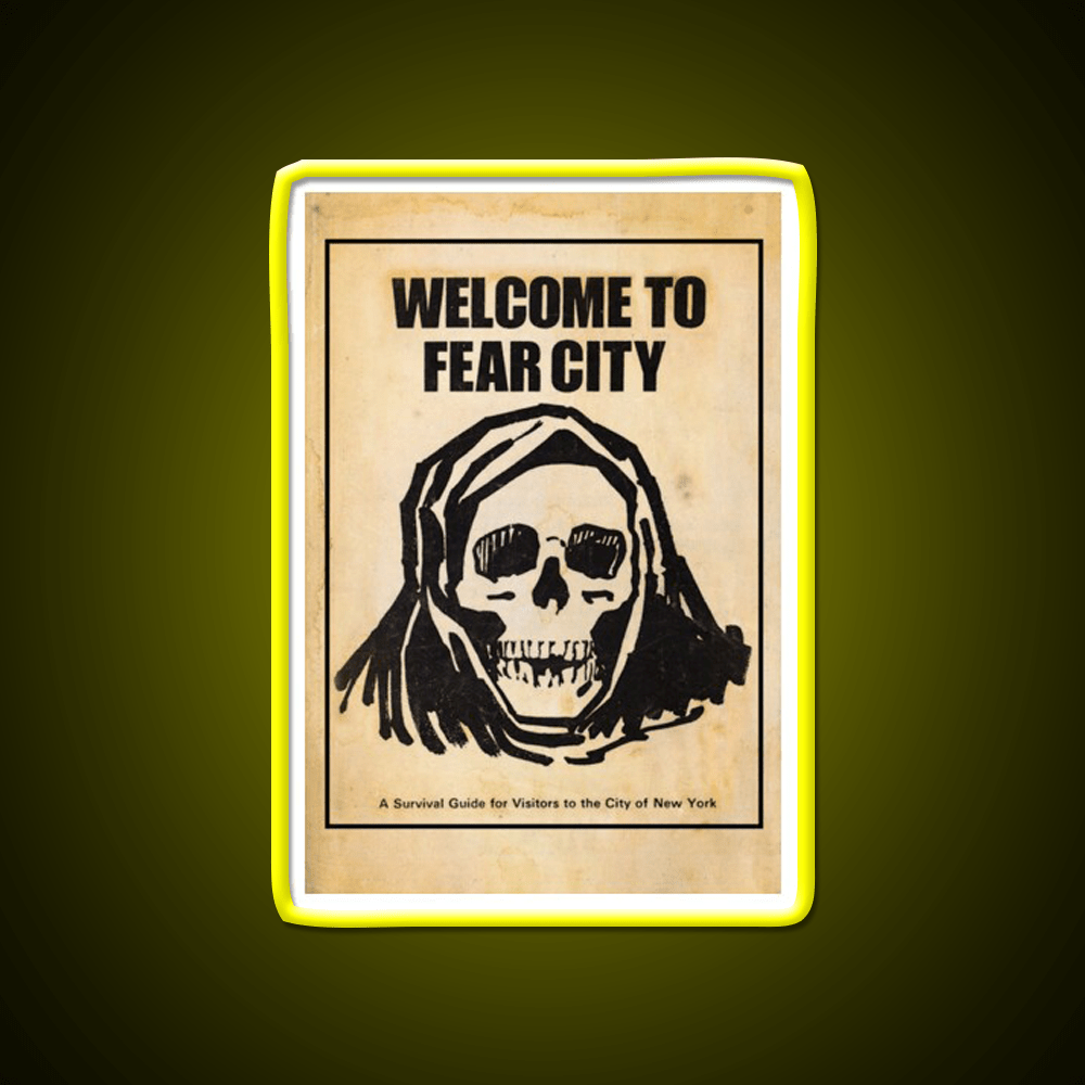 Welcome To Fear City Welcome Led Neon Sign Open Sign Rgb Color - Shineneon