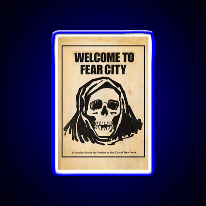 Welcome To Fear City Welcome Led Neon Sign Open Sign Rgb Color - Shineneon