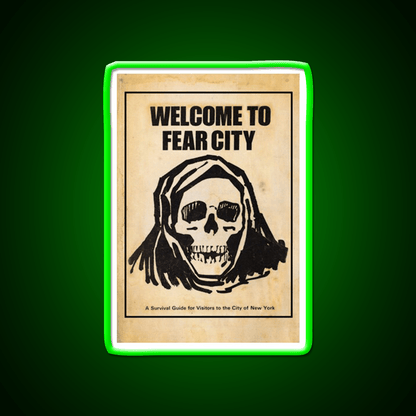 Welcome To Fear City Welcome Led Neon Sign Open Sign Rgb Color - Shineneon