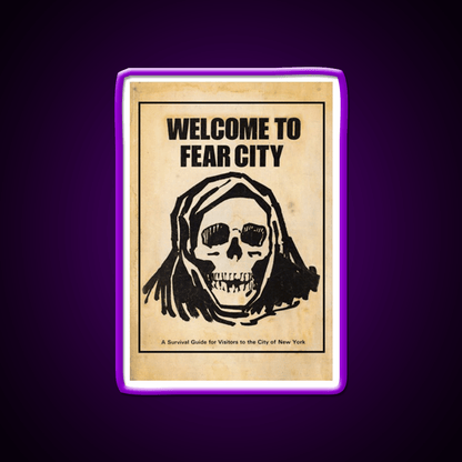 Welcome To Fear City Welcome Led Neon Sign Open Sign Rgb Color - Shineneon