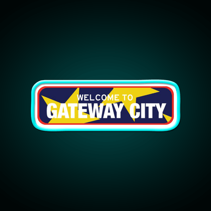 Welcome To Gateway City Welcome Led Neon Sign Open Sign Rgb Color - Shineneon