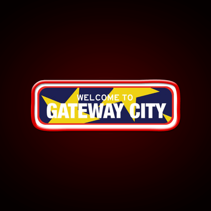 Welcome To Gateway City Welcome Led Neon Sign Open Sign Rgb Color - Shineneon