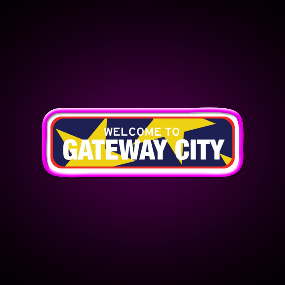 Welcome To Gateway City Welcome Led Neon Sign Open Sign Rgb Color - Shineneon