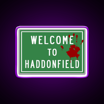 Welcome To Haddonfield Welcome Led Neon Sign Open Sign Rgb Color - Shineneon