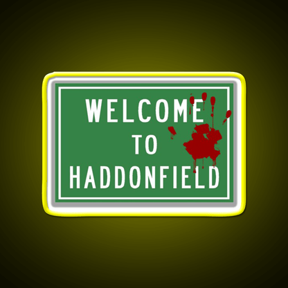 Welcome To Haddonfield Welcome Led Neon Sign Open Sign Rgb Color - Shineneon